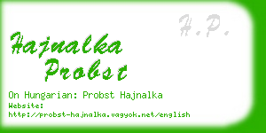 hajnalka probst business card